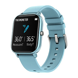 Universal Montres intelligentes Température Température Full Touch Fitness Tracker Surveillance du rythme cardiaque Montres pour femmes et hommes (bleues)