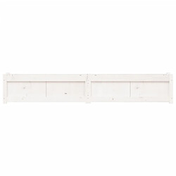 Acheter vidaXL Jardinière blanc 180x31x31 cm bois de pin massif