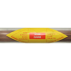 Castolin Métal d'apport acier cuivré, section 3 mm, étui de 1 kg