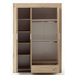 TRENDTEAM Chambre bébé Trio : Lit 70 x 140 cm + Commode a langer + Armoire AHOI - Chene - TREND TEAM