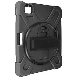 Avizar Coque pour iPad Air 11 2024 Antichoc avec Poignée Support et Sangle Noir