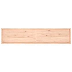 Acheter vidaXL Étagère murale 220x50x(2-6) cm bois de chêne massif non traité