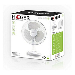 Avis Ventilateur de Bureau Haeger FA-012.008A Blanc 40 W