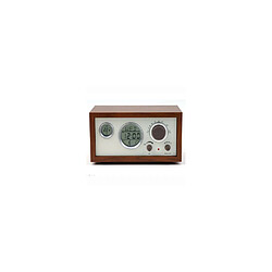 Universal SY-601 Rétro Design Bois Compact Digital FM Radio avec LED Temps Température Affichage Réveil