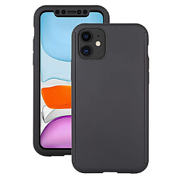 Wewoo Coque Rigide Pour iPhone 11 Shockproof PC Etui de protection à couverture totale avec film de verre trempé Noir