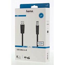 HAMA Câble USB, USB 2.0, 480 Mbit/s, 5,00 m