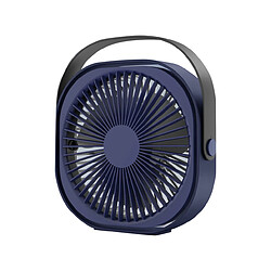 mini Ventilateur de Refroidissement de Bureau à 3 Vitesses de Recharge USB Portable de 6 pouces pour le Bureau à Domicile-Bleu