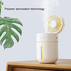 Avis Wewoo Ventilateur électrique d'humidification de bureau avec chargeur à 3 vitesses réglable en charge USB (blanc)