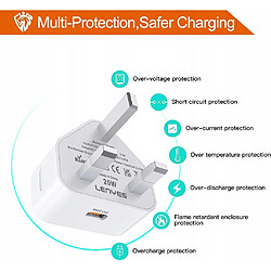 Avis GUPBOO Adaptateur de charge USB C 20W Charge rapide Royaume-Uni,JL1906