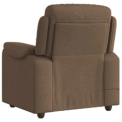 Acheter vidaXL Fauteuil de massage inclinable Marron Tissu