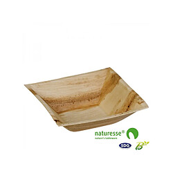 Sdg Usa Assiette Carrée Creuse en Feuille de Palmier 16x16 cm - SDG - Lot de 100 - Feuilles de palmier