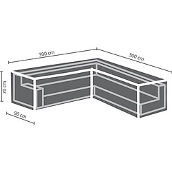 Perel Housse D'Extérieur Pour Salon De Jardin En L - 300 Cm