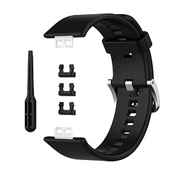 Bracelet De Montre En Silicone Souple Pour Montre Huawei Fit TIA-B09 TIA-B19 Noir