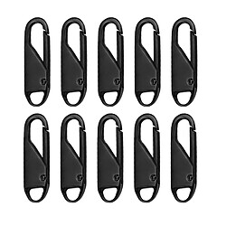 Avis 10 Pcs Zipper Pull De Remplacement Zipper Gripper Fixer Onglets Noir