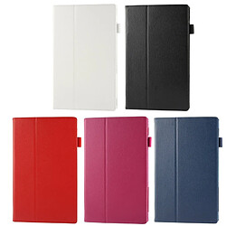 Wewoo Housse Étui Magenta pour Sony Xperia Tablet Z2 10.1 Litchi Texture en cuir avec support pas cher