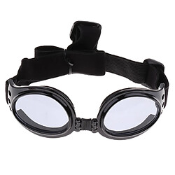 chien vent lunettes de soleil protection des yeux lunettes pour animaux de compagnie sangle réglable noir pas cher