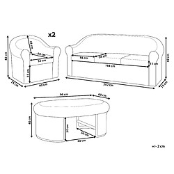 Avis Beliani Set de jardin LIVADEIA Rotin Naturel