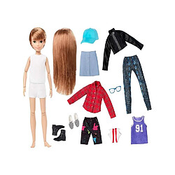 CREATABLE WORLD Kit complet cheveux roux lisses - GGG53 - Poupée Mannequin - 6 ans et +