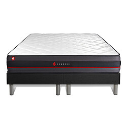 Somness Ensemble double sommier + matelas REGEN à mémoire de forme 200x200