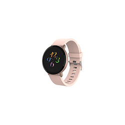 Forever Fitband - Montre connectée Tracker d'activités fitness & fréquence cardiaque Discrète et Légère, Batterie Longue durée - Waterproof IP67 - Rose