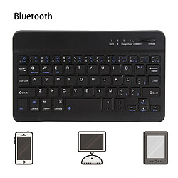 Universal Clavier Bluetooth sans fil ultra-mince de 10 pouces pour iMac/iPad Téléphones portables Tablettes PC Clavier Bluetooth sans fil multidispositifs