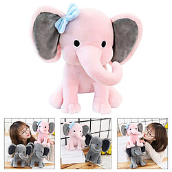 Acheter Belle 9,8 Pouces Poupée éléphant En Peluche Peluche Jouet De Noël Rose