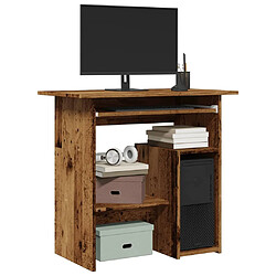 vidaXL Bureau vieux bois 80x45x74 cm bois d'ingénierie