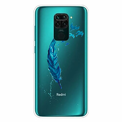 Coque en TPU impression de motifs plume pour votre Xiaomi Redmi Note 9