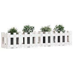 Avis Maison Chic Jardinière,Lit surélevé de jardin - Bac à fleurs - pot de fleur design de clôture 150x30x30cm pin massif -GKD81188