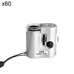 Yonis Mini microscope optique de poche zoom x60