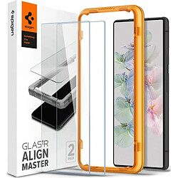 Spigen Sgp Spigen AlignMaster Verre Trempé Compatible avec Google Pixel 7, 2 Pièces, Dureté 9H, Résistant aux Rayures, Protection écran