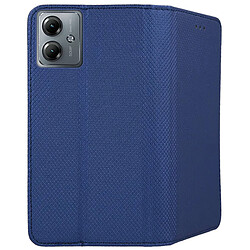 Acheter Htdmobiles Housse pour Motorola Moto G14 - etui coque pochette portefeuille + film ecran - BLEU MAGNET