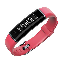 Wewoo Bracelet connecté Smartwatch Fitness Tracker 0.87 pouce OLED écran Smartband Smart Bracelet, IP67 étanche, soutien de mode sportive / moniteur de sommeil / caméra à distance / rappel d'information rouge