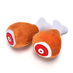 1pc Drumstick Play Toy Pet Dog Cat Squeaker Squeaky Peluche Sound Chicken Leg,