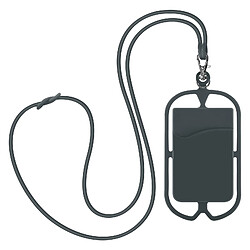 Avizar Coque Cordon Universelle pour Smartphone avec Porte-carte série NeckPouch Gris