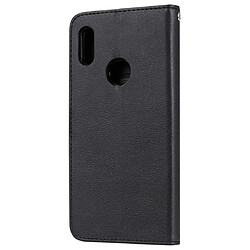 Avis Wewoo Housse Coque Pour Huawei Honor 8A / Y6 2019 Étui de protection à rabat horizontal de couleur unie avec support et fentes cartes et portefeuille et cadre photo et lanière noir