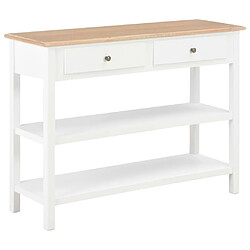 Maison Chic Commode Buffet - Meuble de rangement Blanc 110x35x80 cm MDF -GKD60823