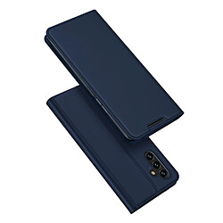 Coque en TPU + PU DUX DUCIS antichoc, fermeture magnétique avec porte-carte bleu pour votre Samsung Galaxy A13 5G