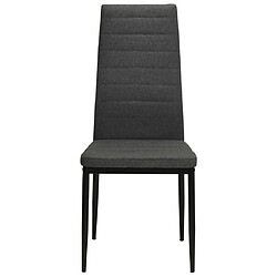 Avis Maison Chic Lot de 2 Chaises à manger modernes,Chaises à dîner gris foncé tissu -MN68777