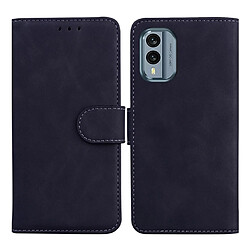 Htdmobiles Housse pour Nokia X30 5G - etui coque pochette portefeuille + film ecran - NOIR