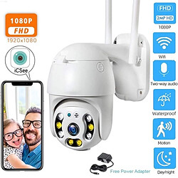 Totalcadeau Camera de sécurité angle 355° IP et Wifi 1080P vision nocturne