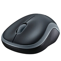 Logitech M186 Wireless USB 2.4Ghz 3 ButtonErgonomic Mouse 1000DPI Optical Mouse - noir