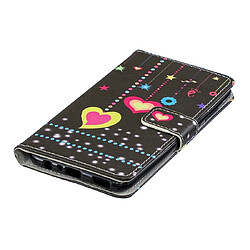 Acheter Wewoo Housse Coque Étui en cuir à rabat horizontal forme de coeur coloré pour Huawei Enjoy 9savec support et fentes cartes et portefeuille