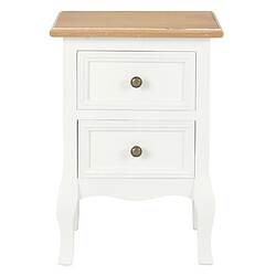 Acheter Helloshop26 Table de nuit chevet commode armoire meuble chambre 2 pcs blanc 35x30x49 cm mdf 1402162