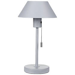 Beliani Lampe à poser en métal gris clair CAPARO