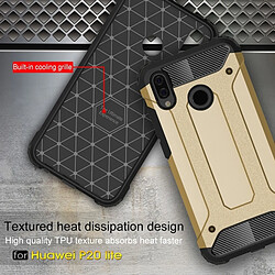 Wewoo Coque renforcée or pour Huawei P20 Lite Full-Rugged TPU + PC Combinaison Couverture Arrière pas cher