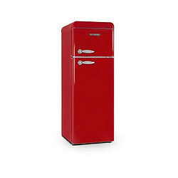 Réfrigérateur combiné 55cm 211l rouge - scdd208vr - SCHNEIDER pas cher