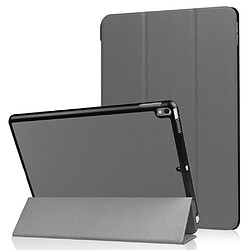 Etui en PU support triple gris pour votre Apple iPad Air 10.5 (2019)/Pro 10.5 pouces (2017)