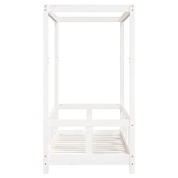 Maison Chic Lit simple Cadre de lit pour enfant,Lit d'Enfant Moderne blanc 70x140 cm bois de pin massif -MN94640 pas cher