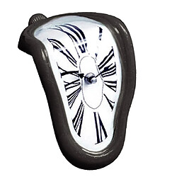 Vintage rétro art nouveauté fusion horloge murale maison suspendus étagère décor noir